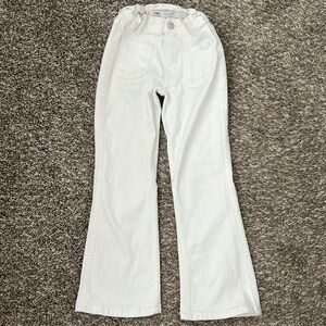 Girls size 9 Zara white flare jeans
